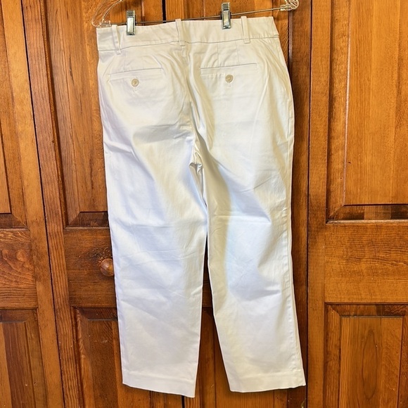 Loft Ann TaylorJulie Ankle Cotton/Spandex White Trouser Size 2 - Picture 2 of 8